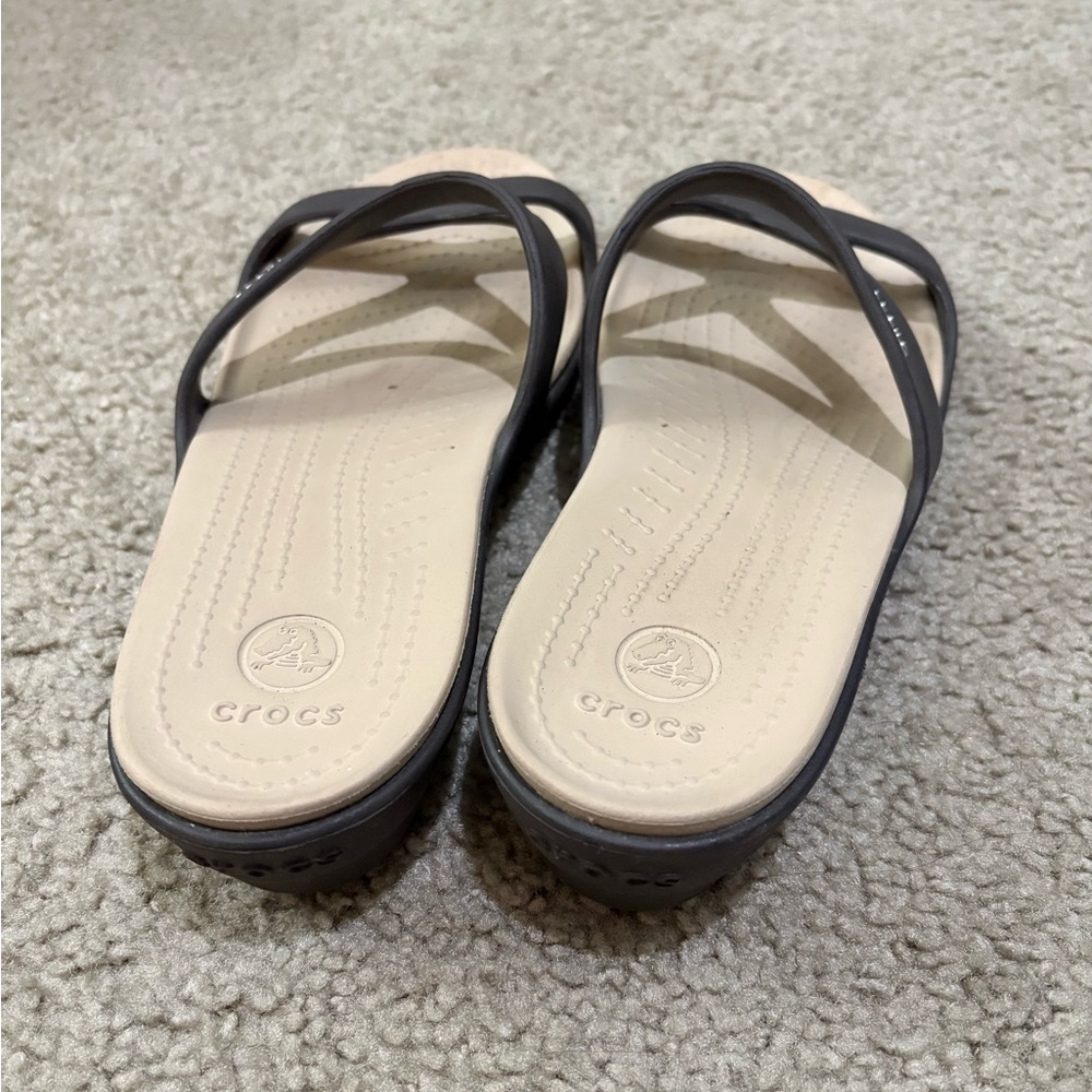 Crocs Women's Patricia II Brown Comfort Waterproof Sandals Lightweight 10 - Picture 2 of 4